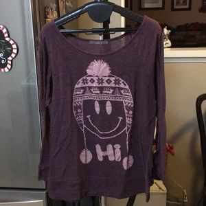 Winter Happy Face Long Sleeve